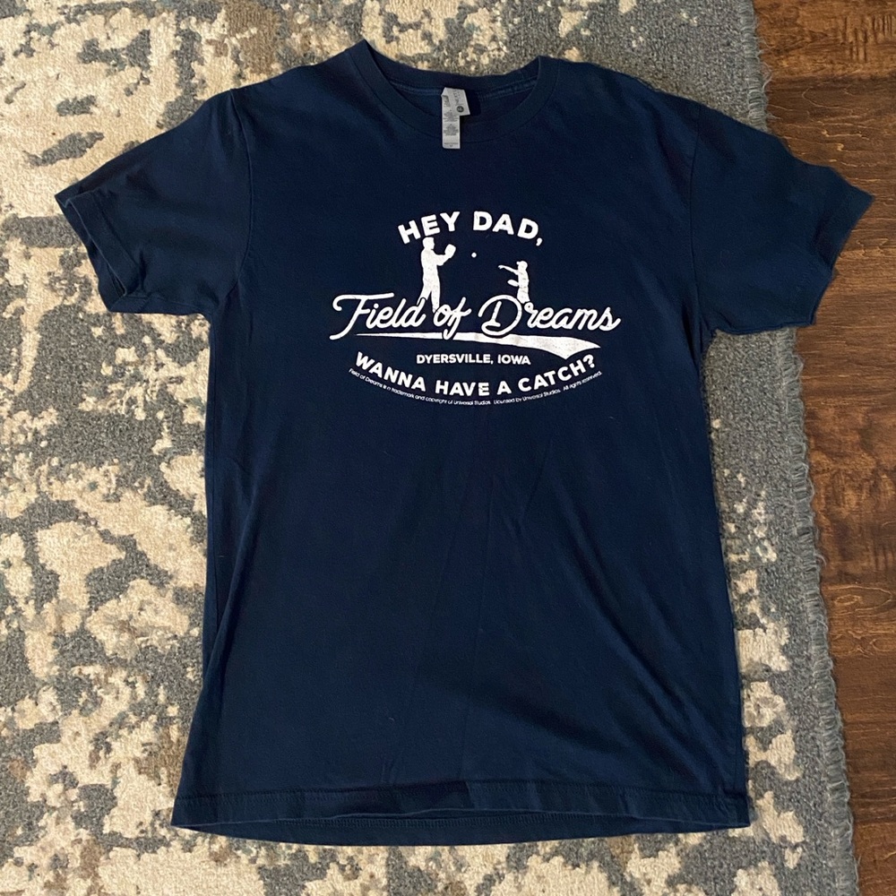 Men’s Field Of Dreams Navy Shirt Size Medium